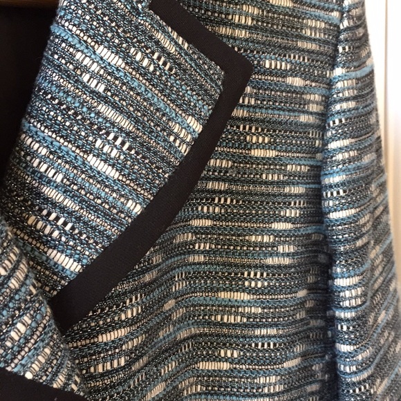 Kasper teal/B&W tweed/Black trim metallic shimmer - Picture 3 of 8